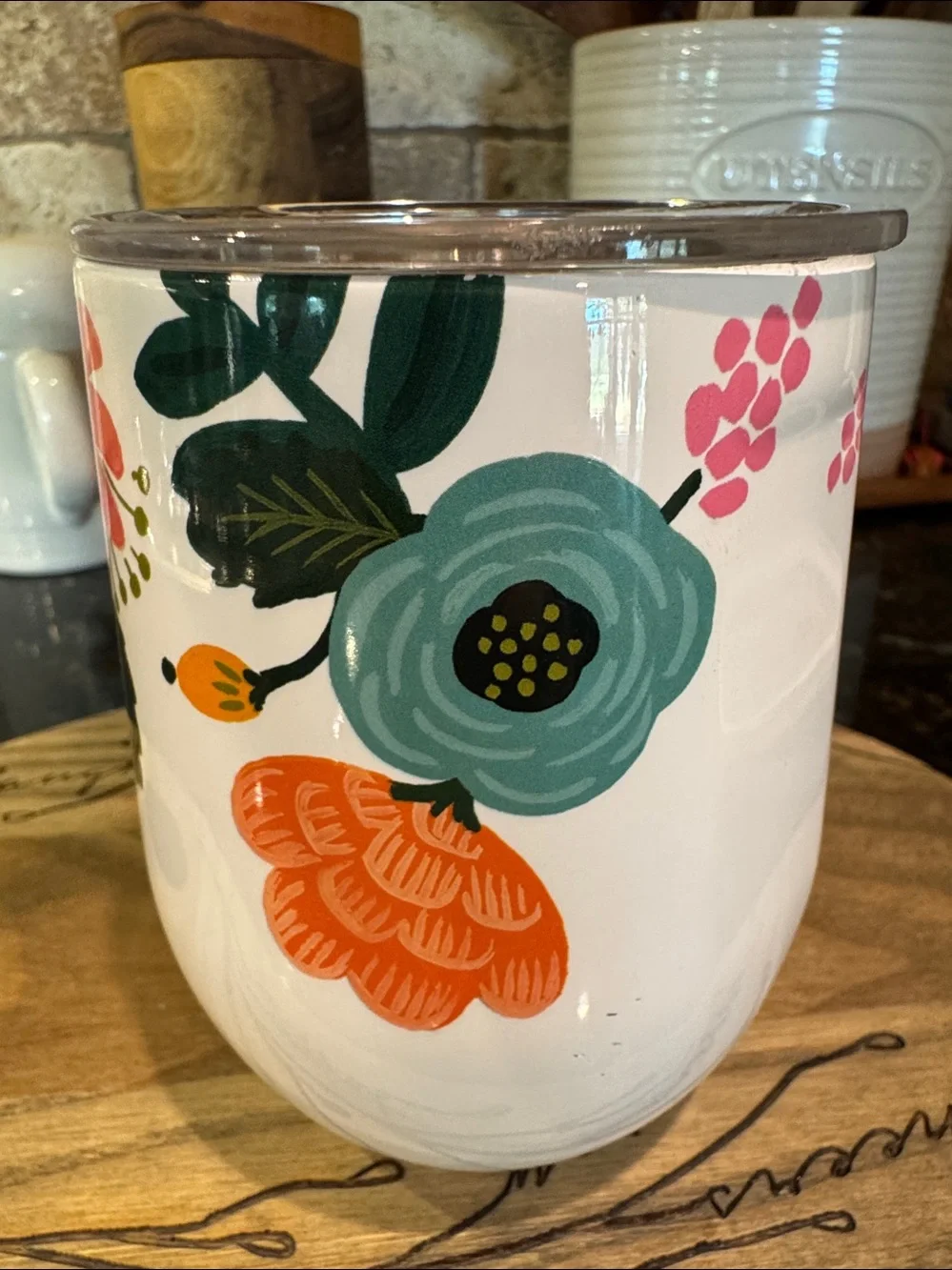 Rifle Paper Co & Corkcicle Wine Tumbler “Garden Party”